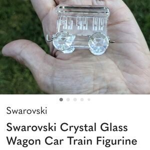 💥RESERVED💥 Swarovski Crystal Glass Train Figurine
